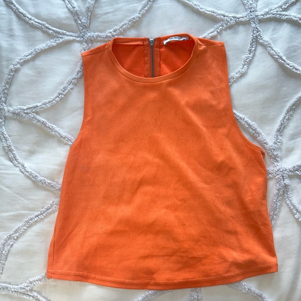 Zara Faux Suede Top